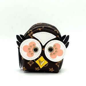 Owl Bag Charm/ Keychain / Coin Pouch NEW! LV Inspired Backpack Fashion Bird